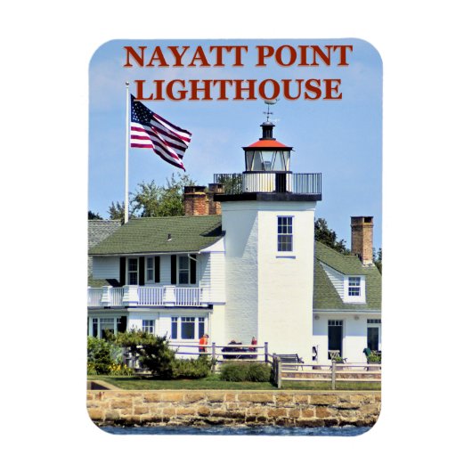 Nayatt Point Lighthouse, Rhode Island Magnet Magneet (Verticaal)