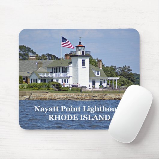 Nayatt Point Lighthouse, Rhode Island Mousepad Muismat (Met muis)