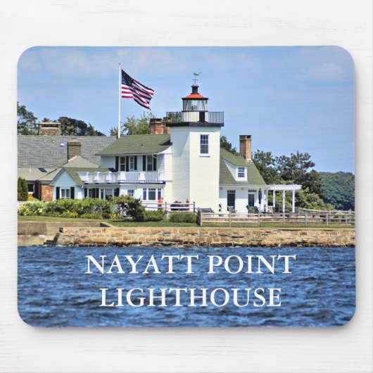 Nayatt Point Lighthouse, Rhode Island Mousepad Muismat (Voorkant)