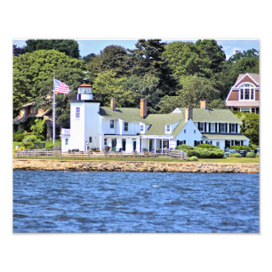 Nayatt Point Lighthouse, Rhode Island Photo Print Foto Afdruk