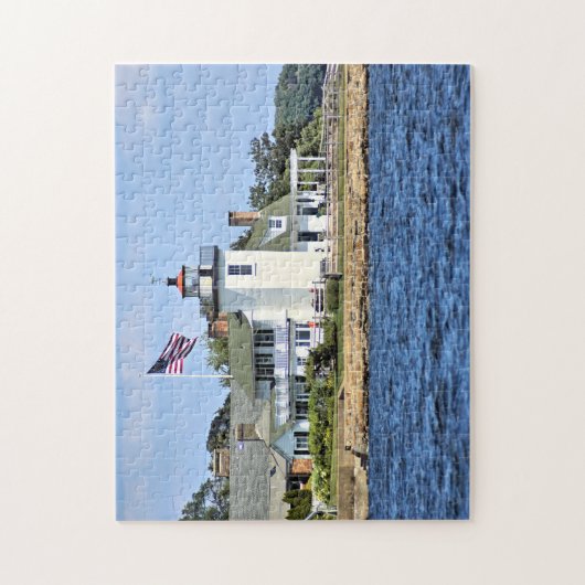 Nayatt Point Lighthouse, Rhode Island Puzzle Legpuzzel (Verticaal)