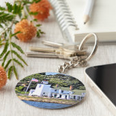 Nayatt Point Lighthouse, Rhode Island Sleutelhange Sleutelhanger (Zijkant)