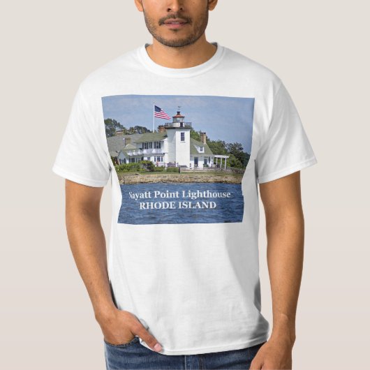 Nayatt Point Lighthouse, Rhode Island T-Shirt (Voorkant)