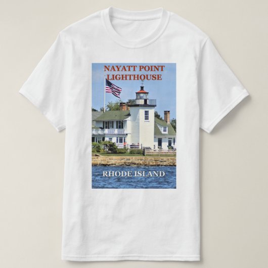 Nayatt Point Lighthouse, Rhode Island T-Shirt (Design voorkant)