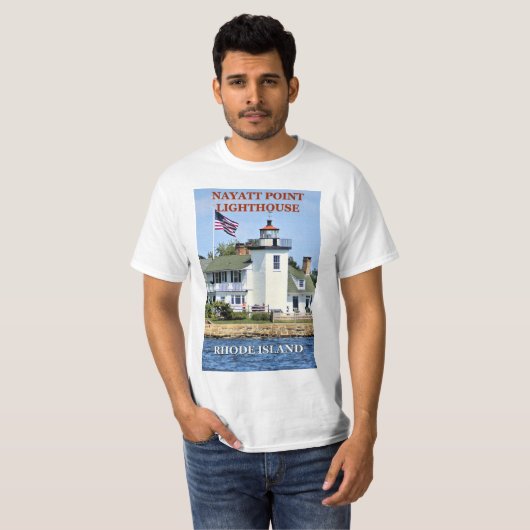 Nayatt Point Lighthouse, Rhode Island T-Shirt (Voorkant volledig)