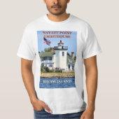 Nayatt Point Lighthouse, Rhode Island T-Shirt (Voorkant)