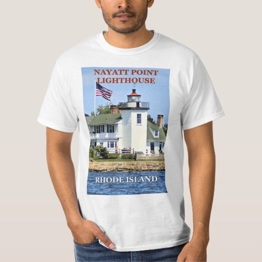 Nayatt Point Lighthouse, Rhode Island T-Shirt (Voorkant)