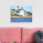 Nayatt Point Lighthouse, RI Wrapped Canvas Afdruk (Insitu (Woonkamer))