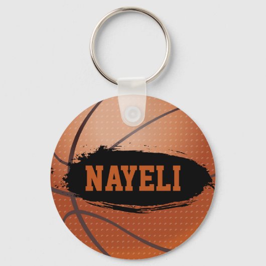 Nayeli Gepersonaliseerde Basketbal Sleutelhanger / (Voorkant)