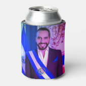 Nayib Bukele, President van El Salvador Blikjeskoeler (Blikje Voorkant)