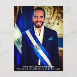 Nayib Bukele, President van El Salvador Briefkaart