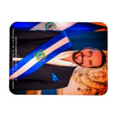 Nayib Bukele, President van El Salvador Magneet (Horizontaal)