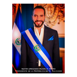 Nayib Bukele, President van El Salvador Perfect Poster
