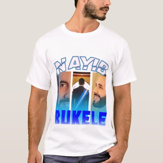 Nayib Bukele Presidente – Diseño Patriótico Salvad T-shirt (Voorkant)