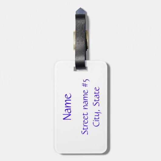 Nazar Amulet Bagagelabel (Achterkant verticaal)