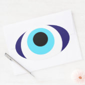 Nazar amulet (nazar boncuğu) ovale sticker (Envelop)