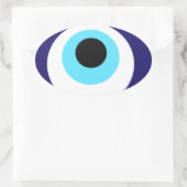 Nazar amulet (nazar boncuğu) ovale sticker (Tas)