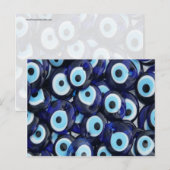 Nazar Amulets Evil Eye Stones Blue Pattern Briefkaart (Voorkant / Achterkant)
