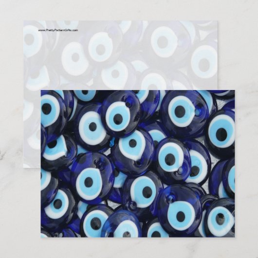 Nazar Amulets Evil Eye Stones Blue Pattern Briefkaart (Voorkant / Achterkant)