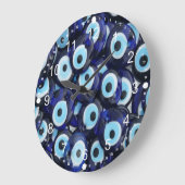 Nazar Amulets Evil Eye Stones Blue Pattern Grote Klok (Hoek)