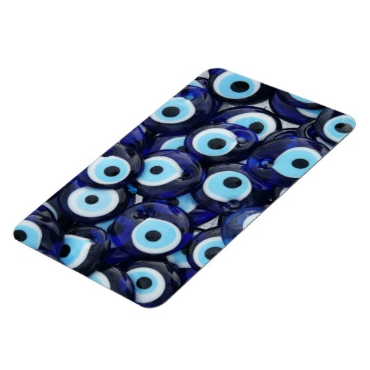 Nazar Amulets Evil Eye Stones Blue Pattern Magneet (Linkerzijde)