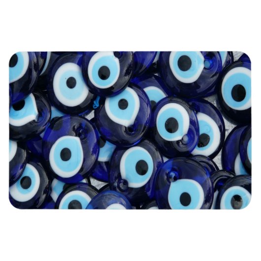 Nazar Amulets Evil Eye Stones Blue Pattern Magneet (Horizontaal)