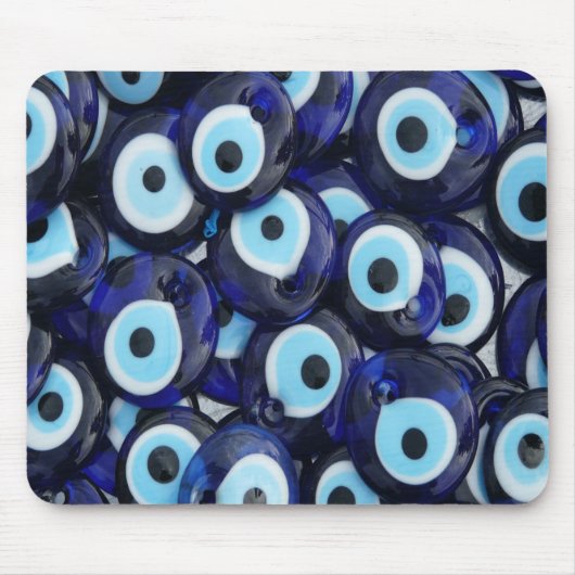 Nazar Amulets Evil Eye Stones Blue Pattern Muismat (Voorkant)