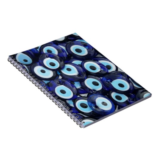 Nazar Amulets Evil Eye Stones Blue Pattern Notitieboek (Rechterzijde)