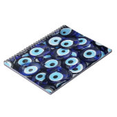 Nazar Amulets Evil Eye Stones Blue Pattern Notitieboek (Linkerzijde)