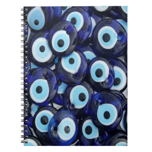 Nazar Amulets Evil Eye Stones Blue Pattern Notitieboek (Voorkant)