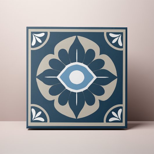 Nazar Evil Eye Azulejo Ceramic Tile Tegeltje