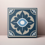 Nazar Evil Eye Azulejo Ceramic Tile Tegeltje<br><div class="desc">Decoreer de kantoor met dit Nazar Evil Eye Azulejo-ontwerp. U kunt dit verder aanpassen door op de "PERSONALIZE"knoop te klikken. Verander de achtergrondkleur als u wilt. Voor meer vragen kunt u contact met ons opnemen op ThePaperieGarden@gmail.com.</div>