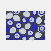 Nazar Evil Eye Fleece Deken (Voorkant (Horizontaal))