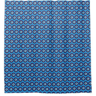 Nazar Evil Eye Protection Amulet Blue Beeldsymbool Douchegordijn