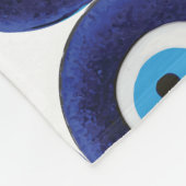 Nazar Evil Eye Protection Amulet Blue Beeldsymbool Fleece Deken (Hoek)