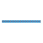 Nazar Evil Eye Protection Amulet Blue Beeldsymbool Grosgrain Lint (Voorkant)