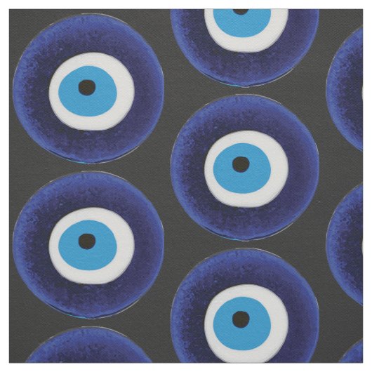 Nazar Evil Eye Protection Amulet Blue Beeldsymbool Stof (Swatch)