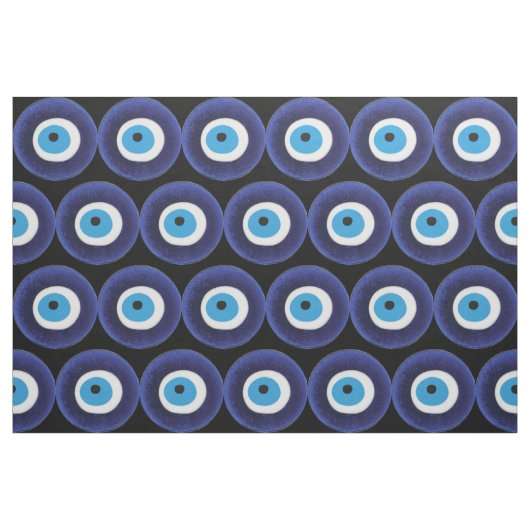 Nazar Evil Eye Protection Amulet Blue Beeldsymbool Stof (Fat Quarter)