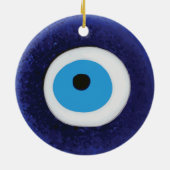 Nazar Evil Eye Protection Symbool Keramisch sieraa Keramisch Ornament (Achterkant)