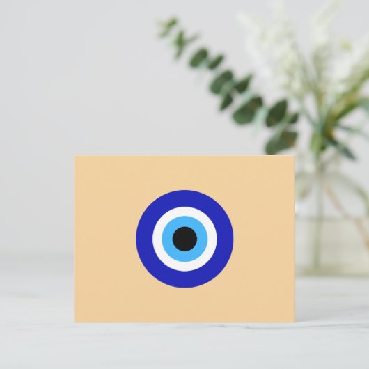 Nazar Evil Eye Protection Talisman Briefkaart (Staand voorkant)