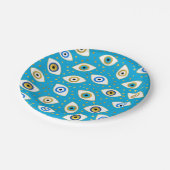 Nazar Eye Amulet patroon #5 Papieren Bordje (Gekanteld)