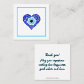 Nazar Heart Dank u Contactkaartje (Voorkant / Achterkant)