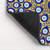 Nazar-oog - Turks oogmerk op goud Muismat (Hoek)