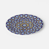 Nazar-oog - Turks oogmerk op goud Papieren Bordje (Gekanteld)