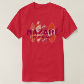 Nazar Portugal Big Wave Surfing Surf Waves T-shirt (Design voorkant)