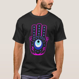 Nazar Turks oog kwaadaardige oogbescherming hand v T-shirt