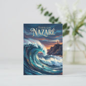 Nazare Portugal Briefkaart (Staand voorkant)