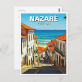 Nazare Portugal Briefkaart (Voorkant / Achterkant)