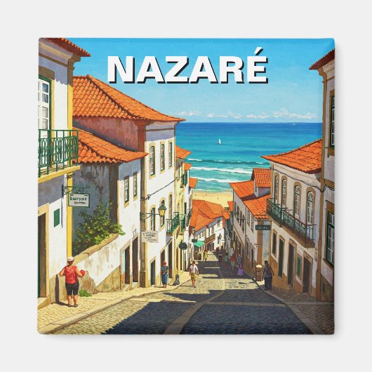Nazare Portugal Magneet (Voorkant)