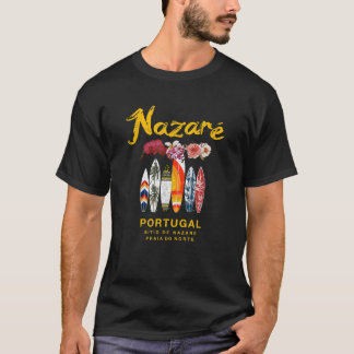 Nazare Portugal Praia do Norte Surfen T-shirt